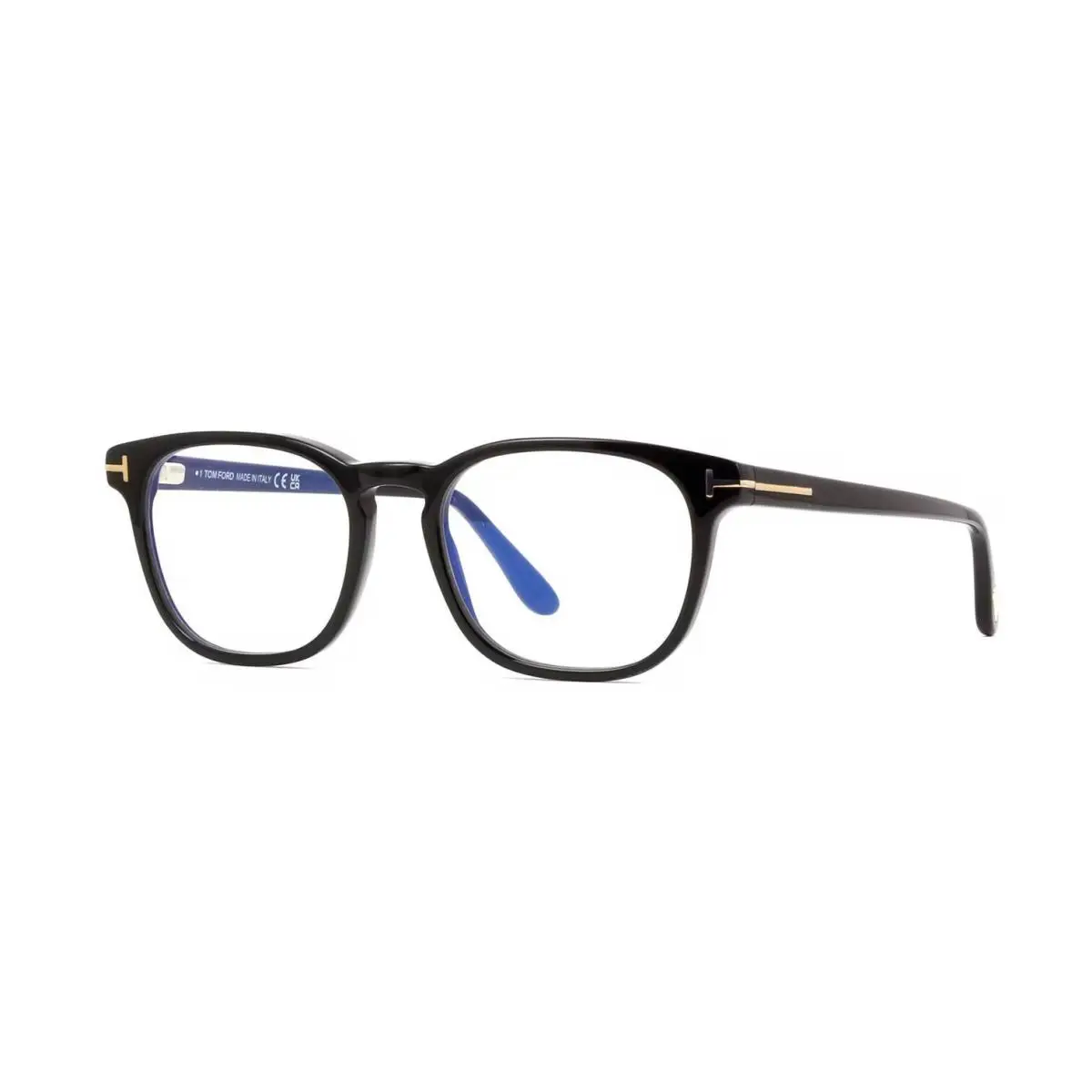 Tom Ford FT5868-B Blue Block Shiny Striped Grey 020 Eyeglasses - Frame: Shiny Striped Grey