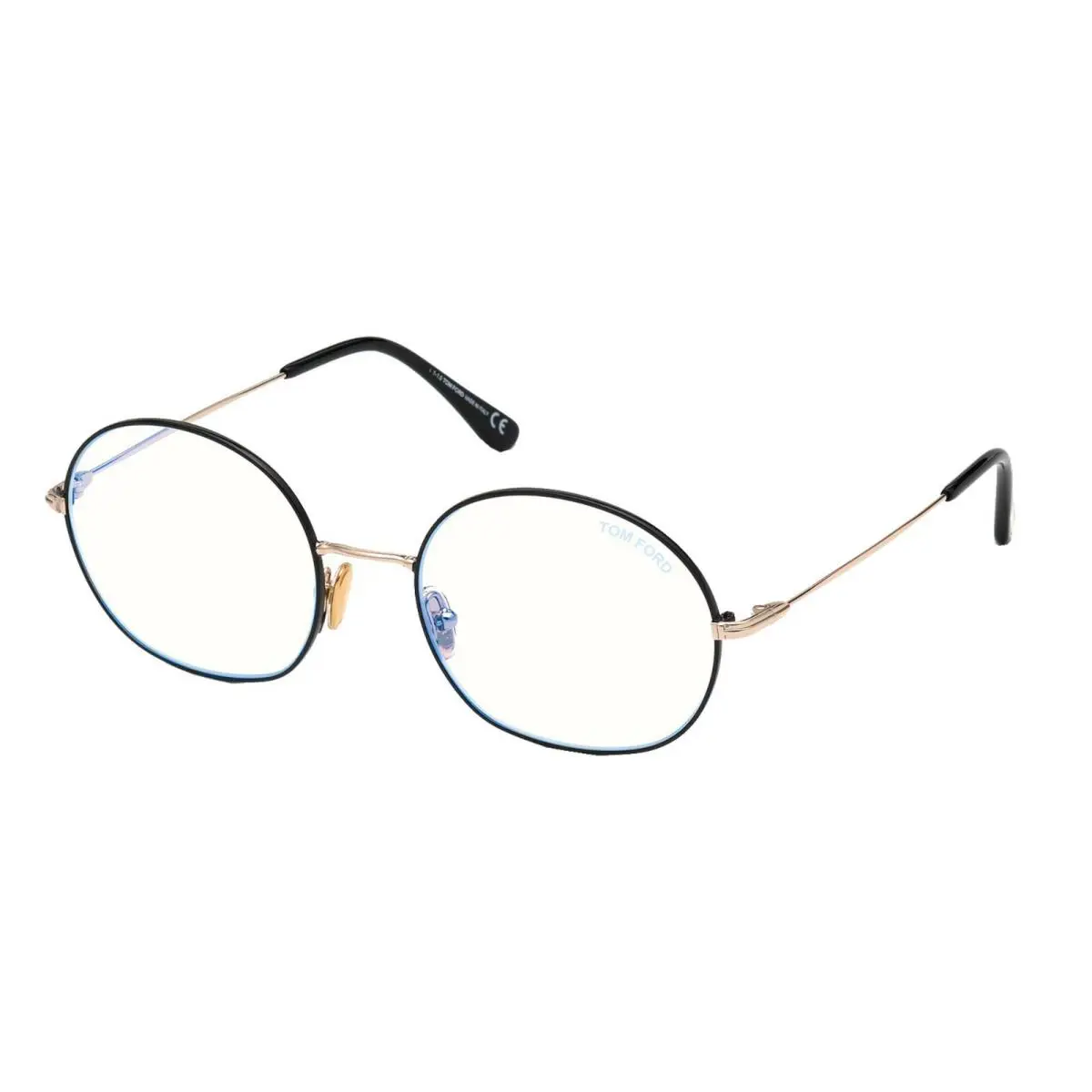 Tom Ford FT 5701-B Blue Block Shiny Black 001 Eyeglasses