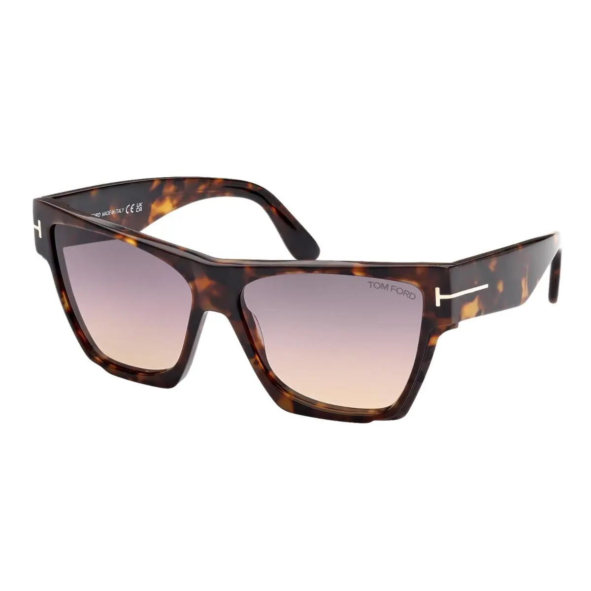 Dove FT 0942 Havana/grey Shaded 55B Sunglasses by Tom Ford