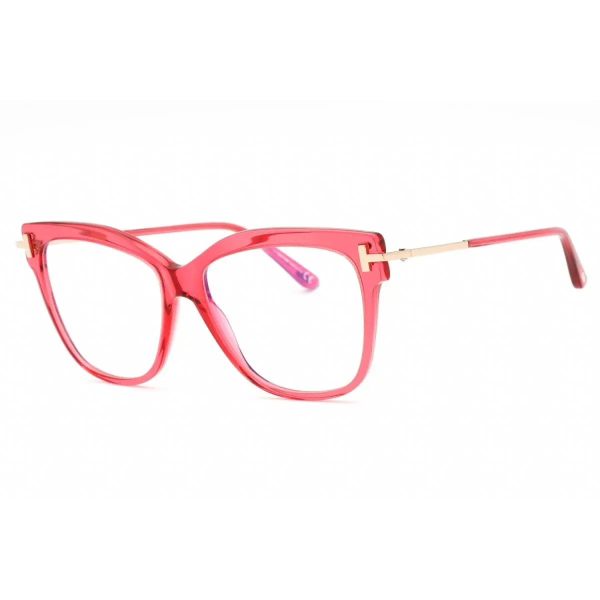 Tom Ford FT TF5704-B 066 Square Crystal Pink Eyeglasses