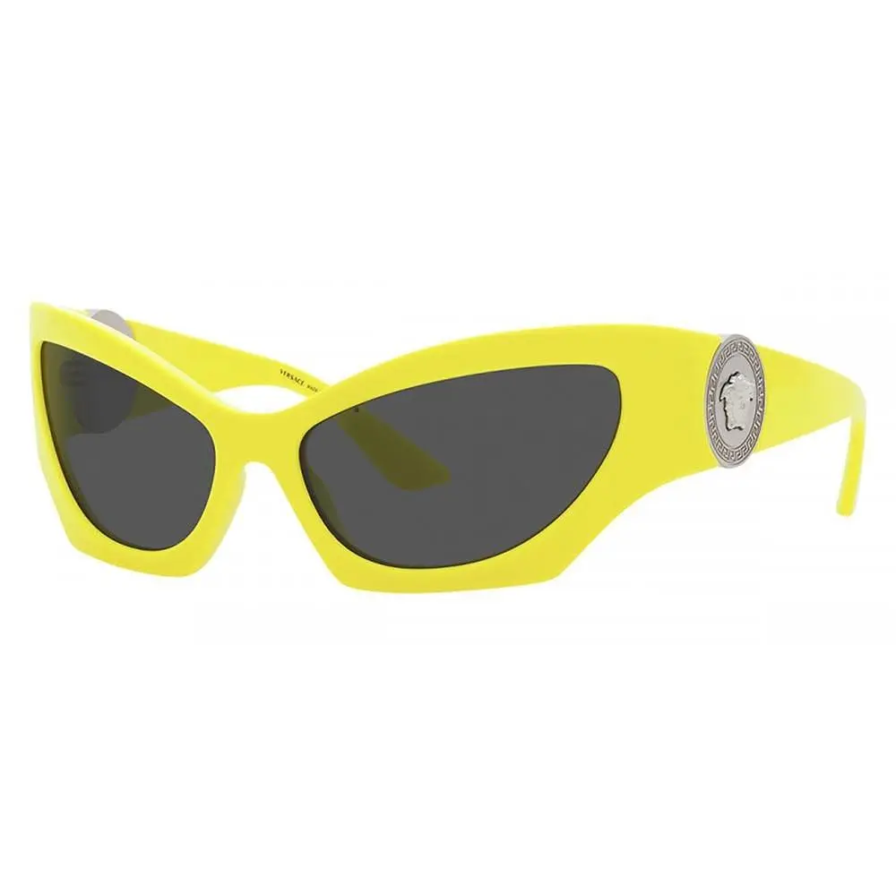 Sunglasses VE4450 541887 60mm Yellow / Dark Grey Lens by Versace