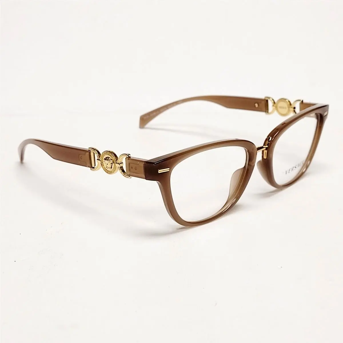 Versace VE3336u Eyeglass Frames Cat Eye Designer Eyewear Opal Beige 54-18 140mm