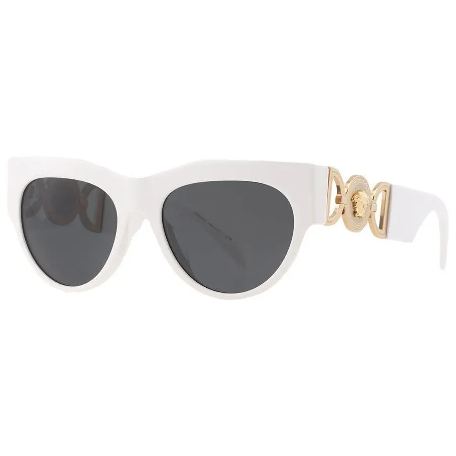 Versace VE4440U 314/87 Sunglasses White Frame Gray Lens 56mm