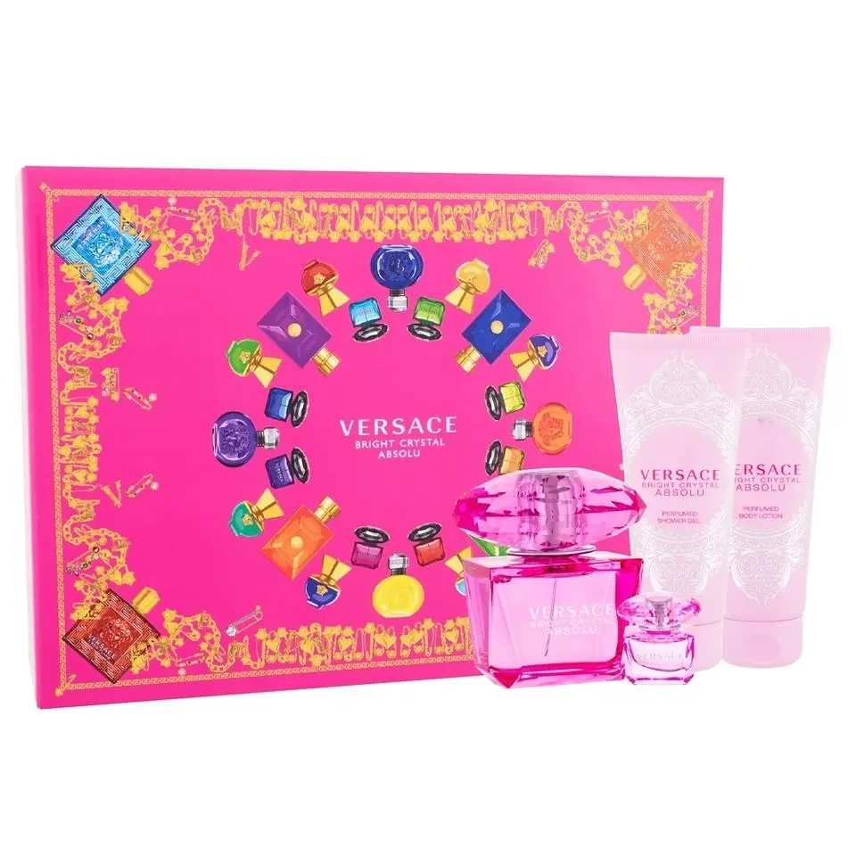 Bright Crystal Absolu 4PCS Edp Gift Set For Women by Versace