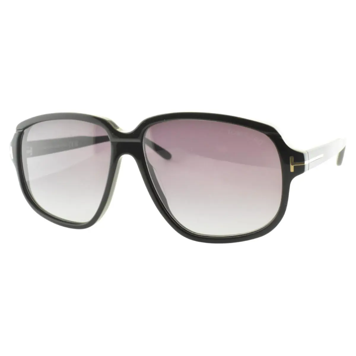 Tom Ford Anton TF 1024 01B 59-14-145 Black Rectangle Full Rim Sunglasses