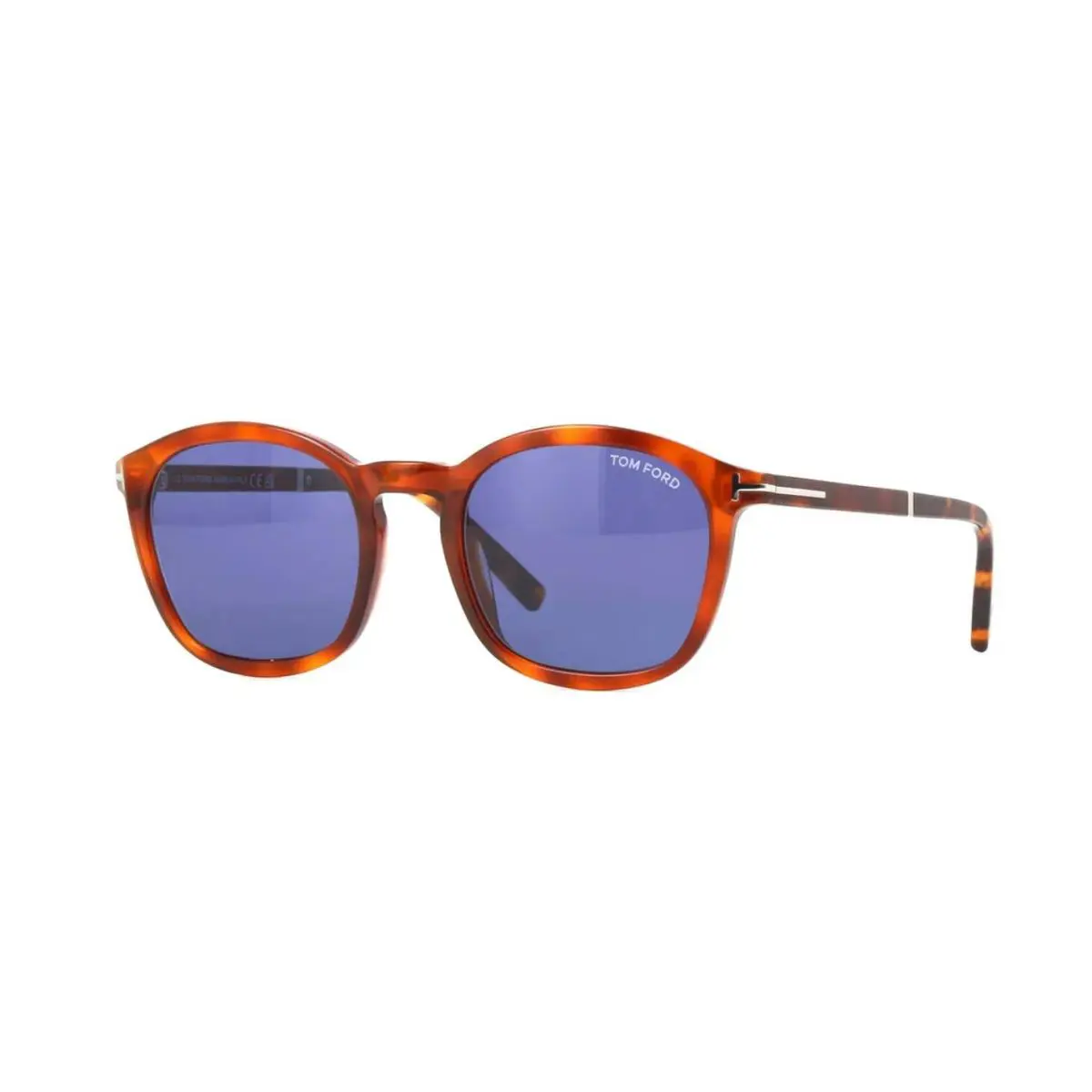 Tom Ford Jayson FT 1020 Blonde Havana/blue 53V Sunglasses - Frame: Blonde Havana, Lens: Blue