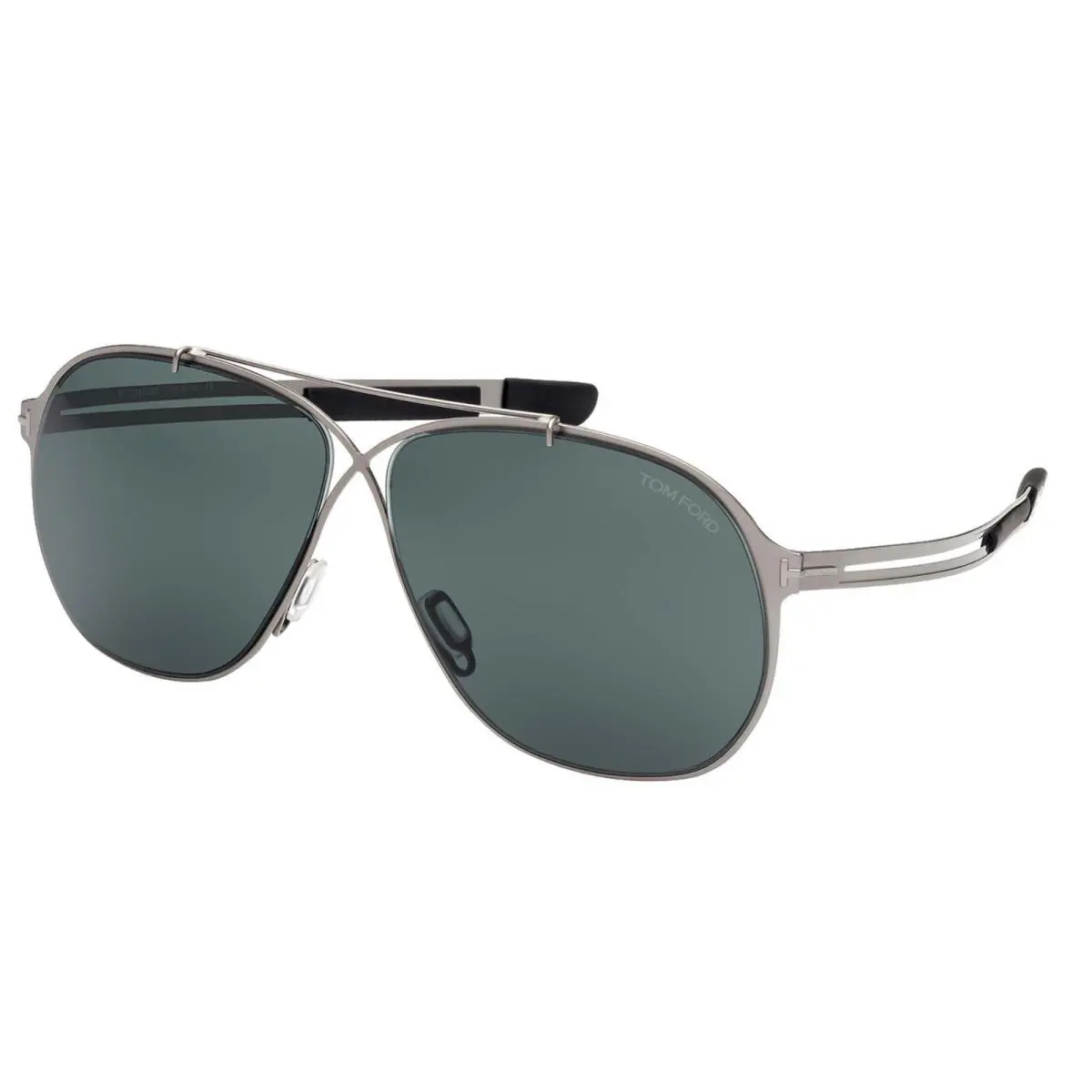 Tom Ford Orson FT 0829 Light Ruthenium/blue Green 14V Sunglasses