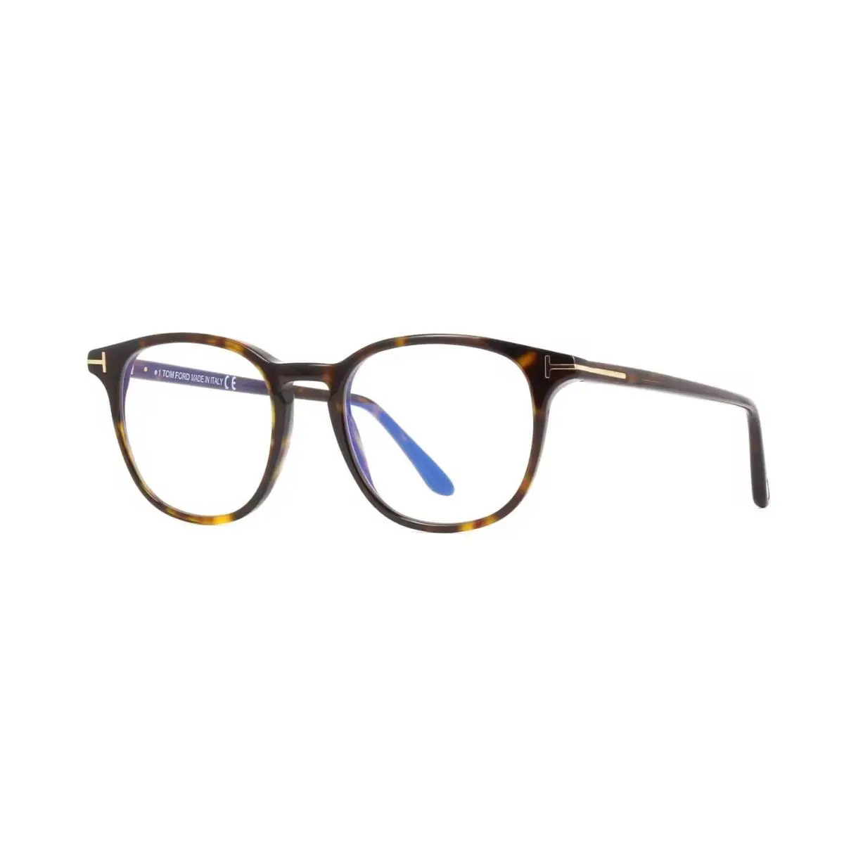 Tom Ford FT 5832-B Blue Block Shiny Havana 052 Eyeglasses - Frame: Shiny Havana