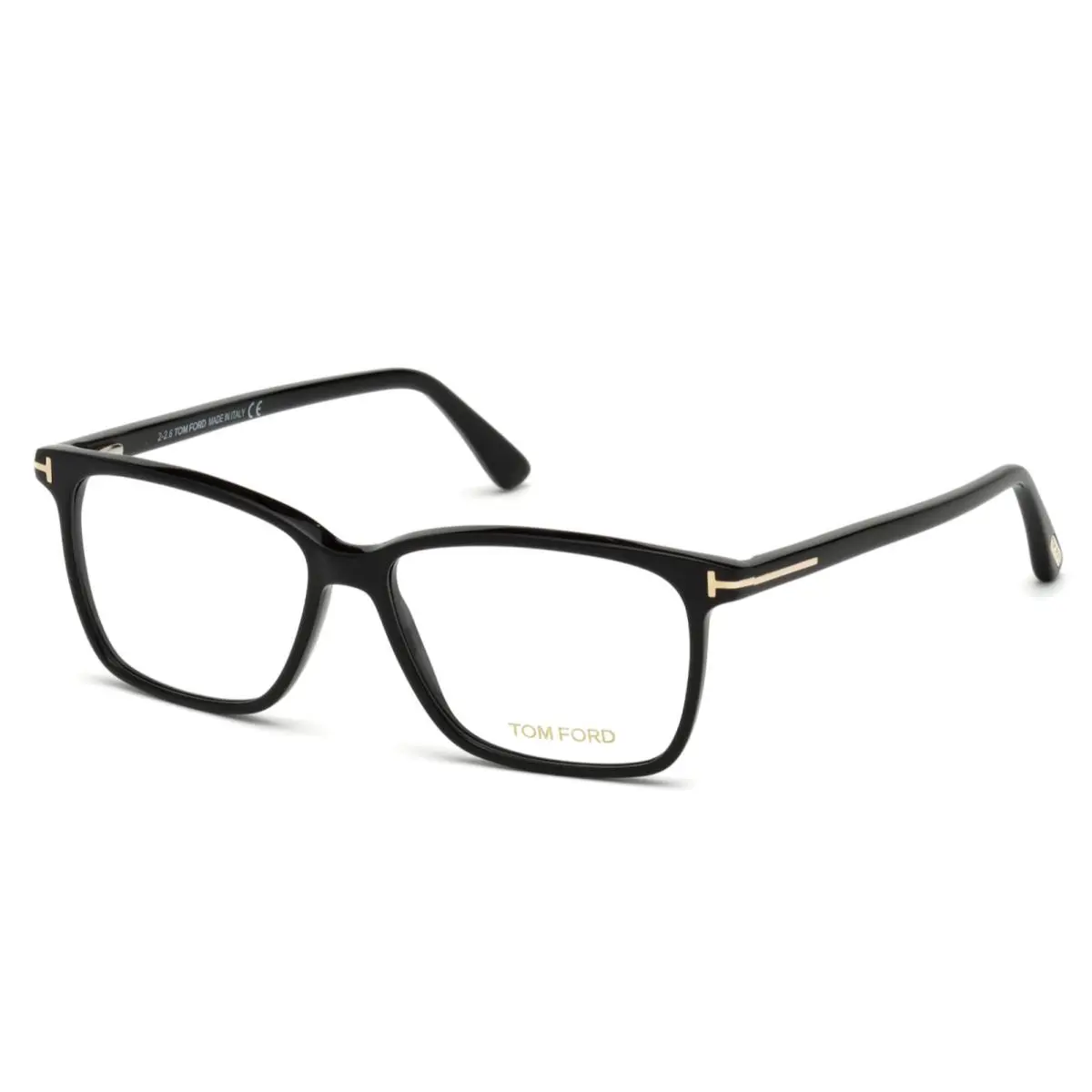 Tom Ford Eyeglasses TF 5478-B 001 55-14 145 Black Frames W/blue Block Lenses - Frame: Black, Lens: Clear Blue Block AR with Tom Ford Logo