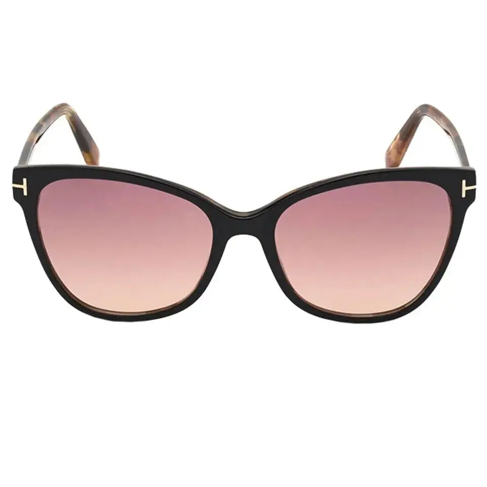 Tom Ford Ani FT0844 05T Pink Gradient Sunglasses - Frame: Black, Lens: Pink