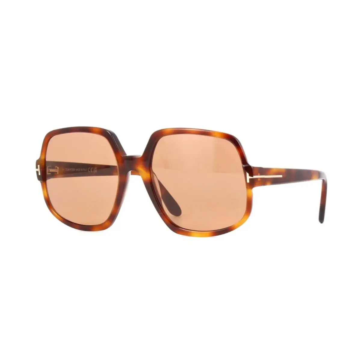 Tom Ford DELPHINE-02 FT 0992 Dark Havana/light Brown 52E Sunglasses - Frame: Dark Havana, Lens: Light Brown