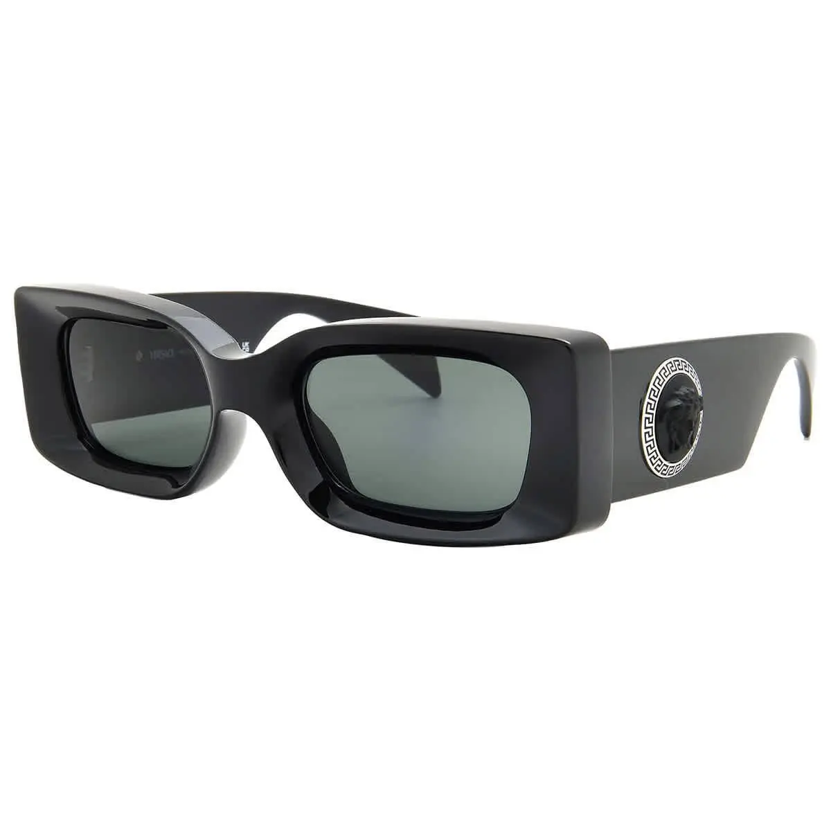 Dark Grey Rectangular Men`s Sunglasses VE4474U GB1/87 52 VE4474U GB1/87 by Versace
