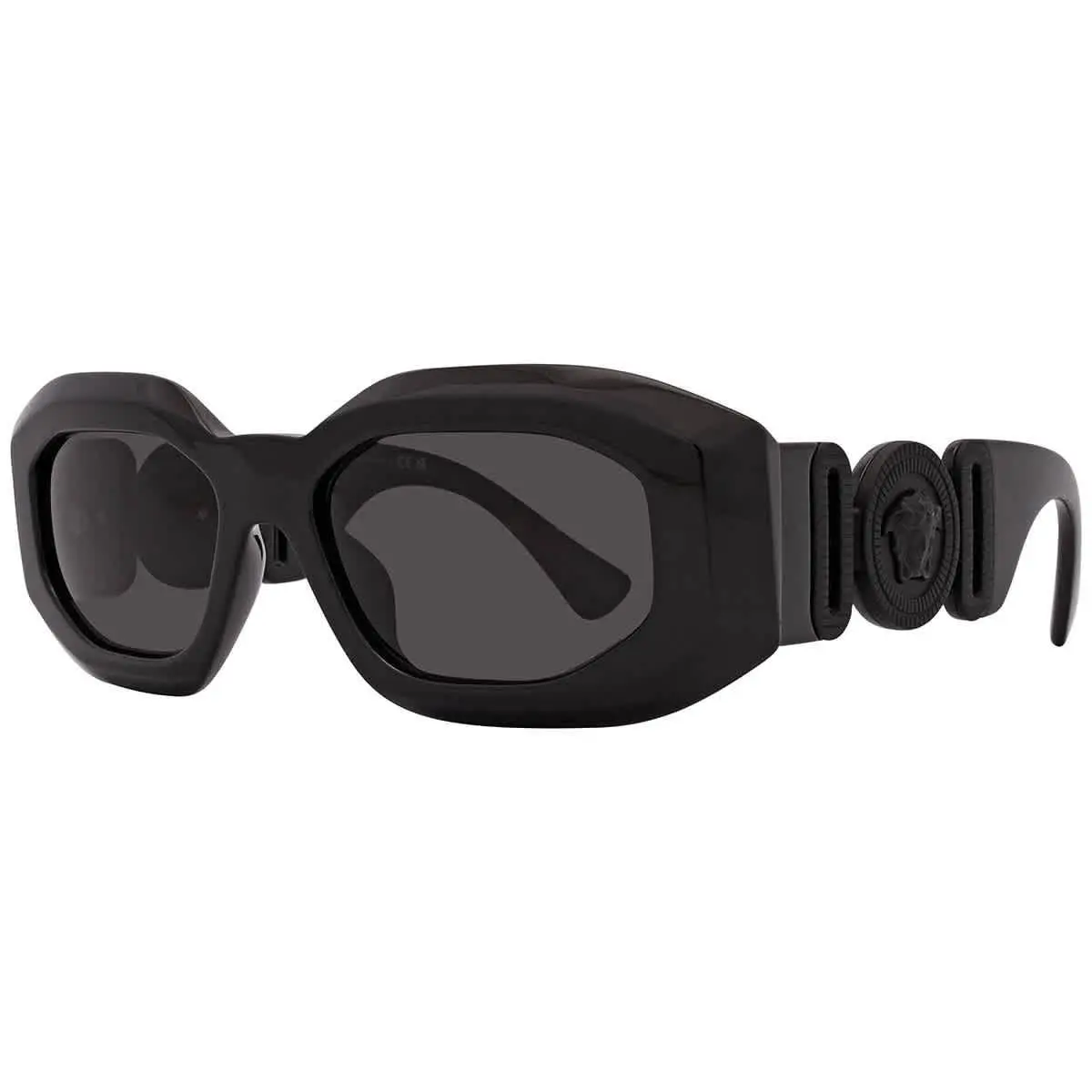 Versace Dark Grey Irregular Men`s Sunglasses VE4425U 536087 53 VE4425U 536087 53