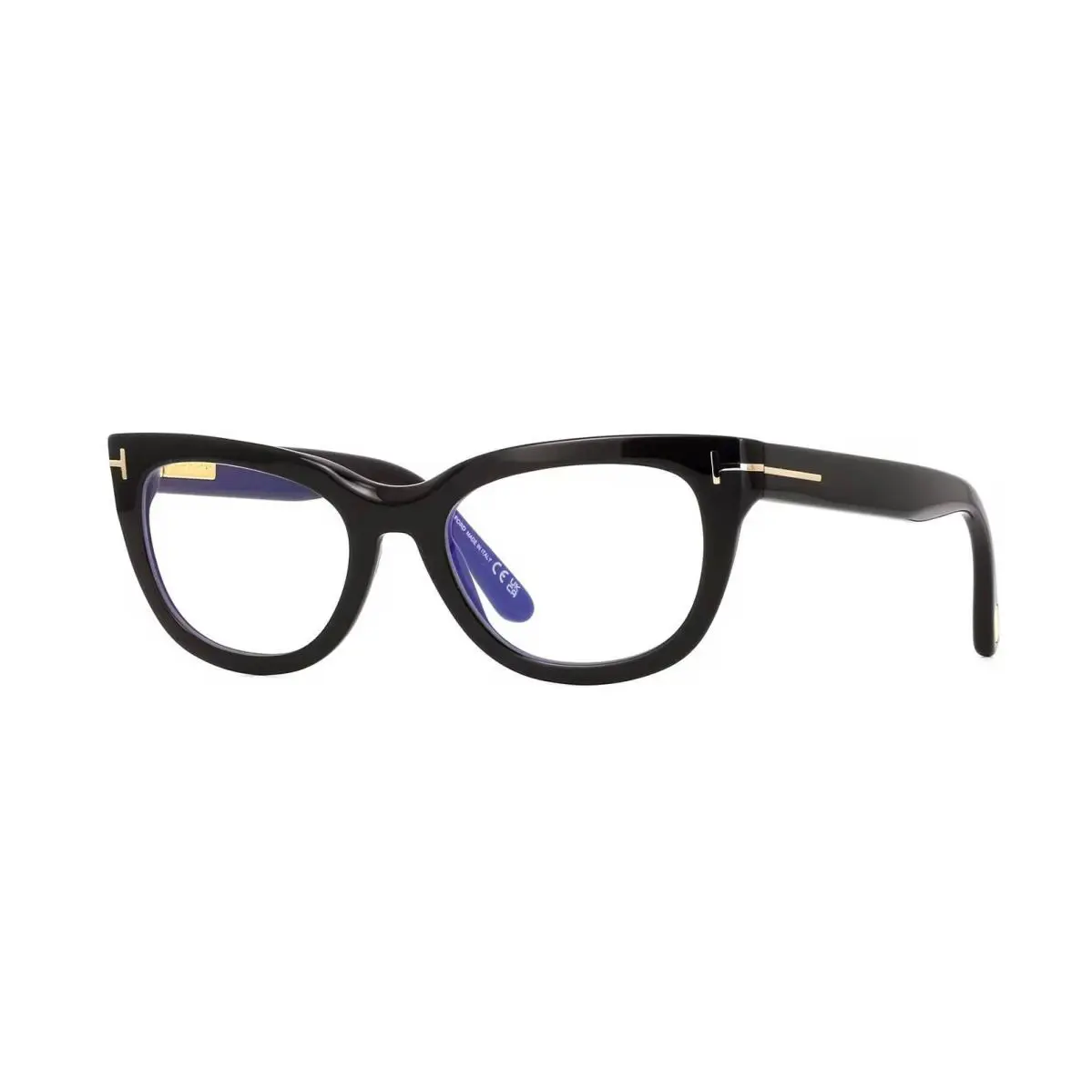 Tom Ford FT6066-B Blue Block Shiny Black 001 Eyeglasses - Frame: Shiny Black