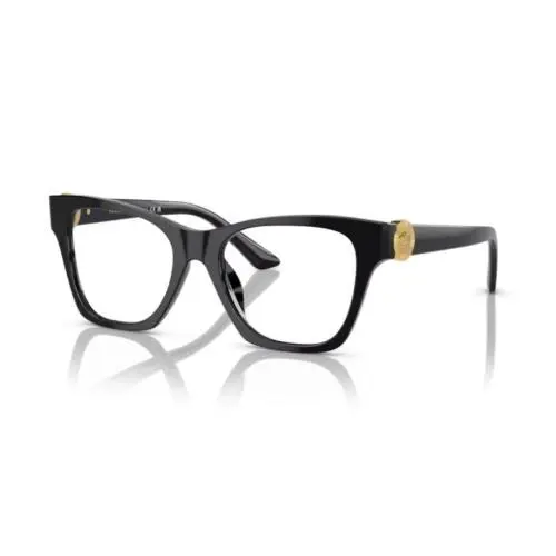 Versace VE 3341U GB1 Black Plastic Cat-eye Eyeglasses 52mm - Frame: Black