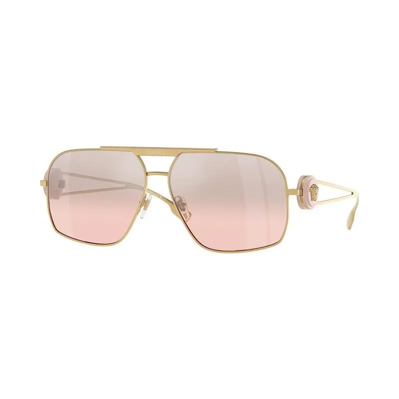 Versace VE2269 10006G Sunglasses Men`s Silver/light Grey Mirror Silver 62mm