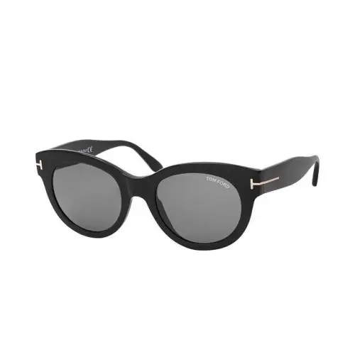 Tom Ford FT 0741 01A Shiny Black/ Grey Lens Sunglasses 53mm