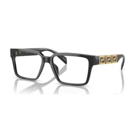 0VE3339U GB1 Black Matte Blue Rectangle Men`s Eyeglasses by Versace