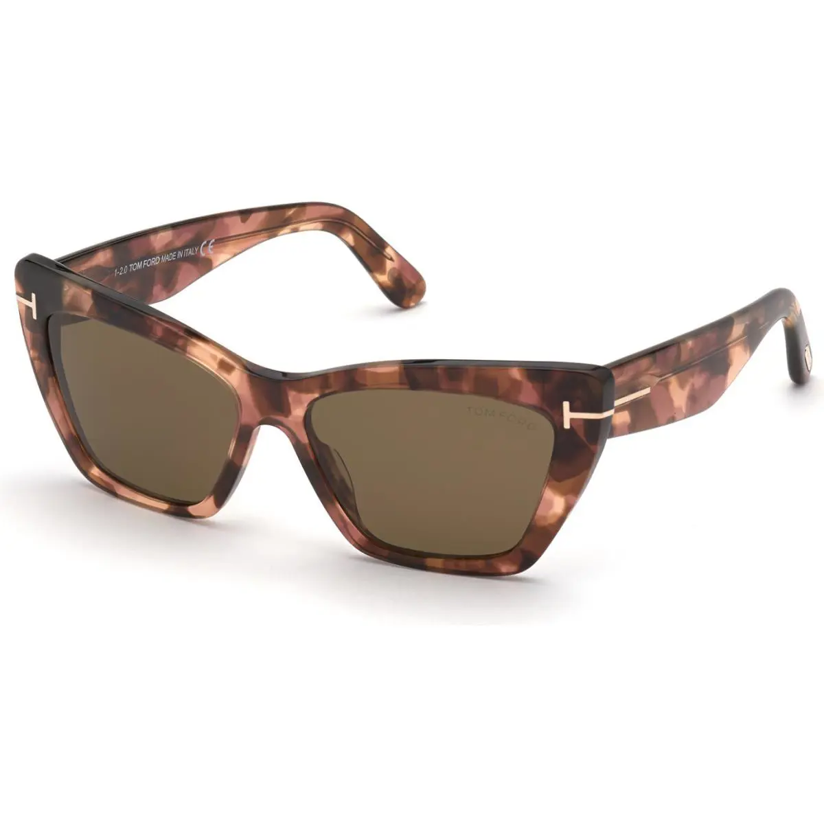 Tom Ford FT0871 55J Wyatt Shiny Antique Pink Havana / Roviex 56 MM