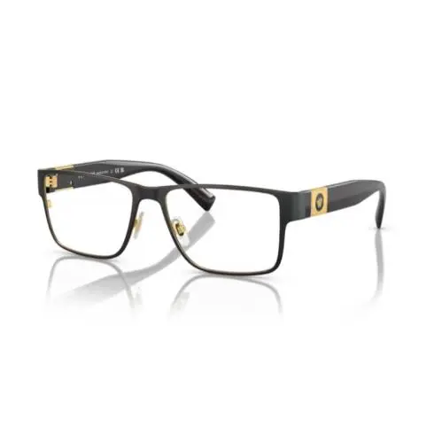 Versace 0VE1274 1436 Black 55mm Rectangular Men`s Eyeglasses