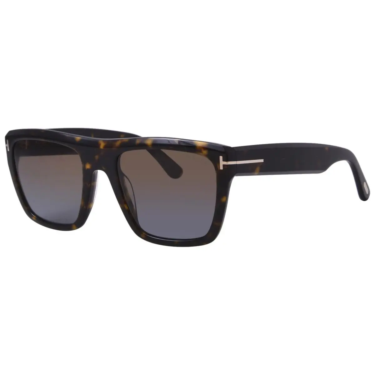 FT1077 52F Sunglasses Men`s Dark Havana/brown Gradient Full Rim 55mm by Tom Ford