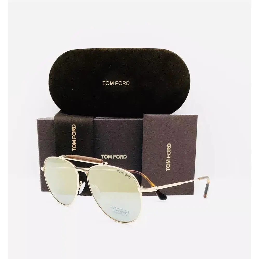 Tom Ford Sunglasses TF 536 28G Shiny Rose Gold 60•14•145 with Case