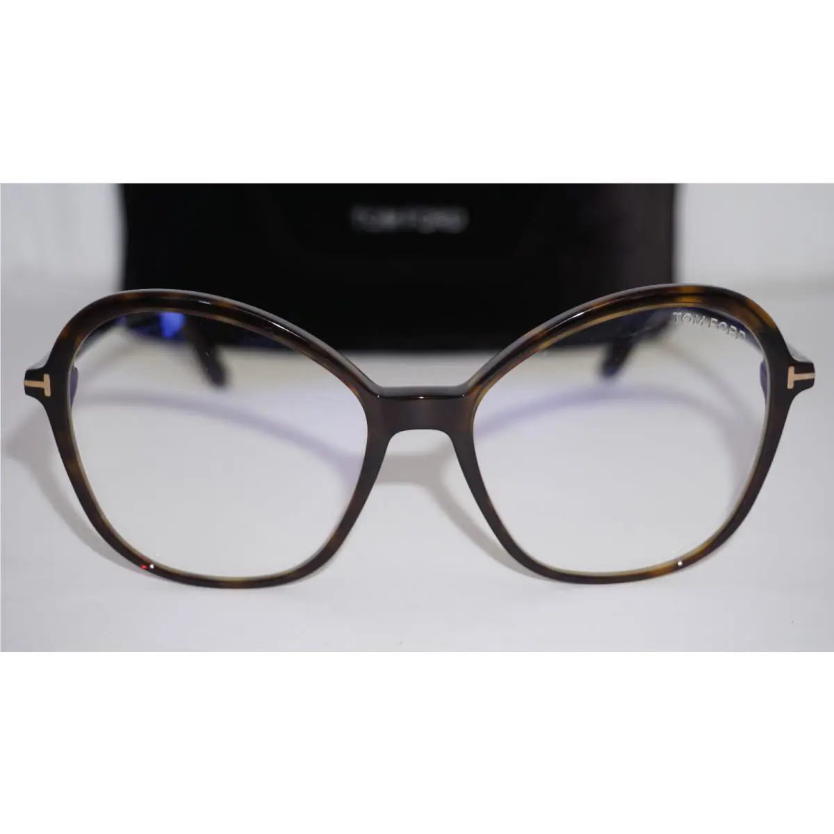 Tom Ford Eyeglasses Tortoise Grey Blue Light FT5577-B/V 052 55 17 140