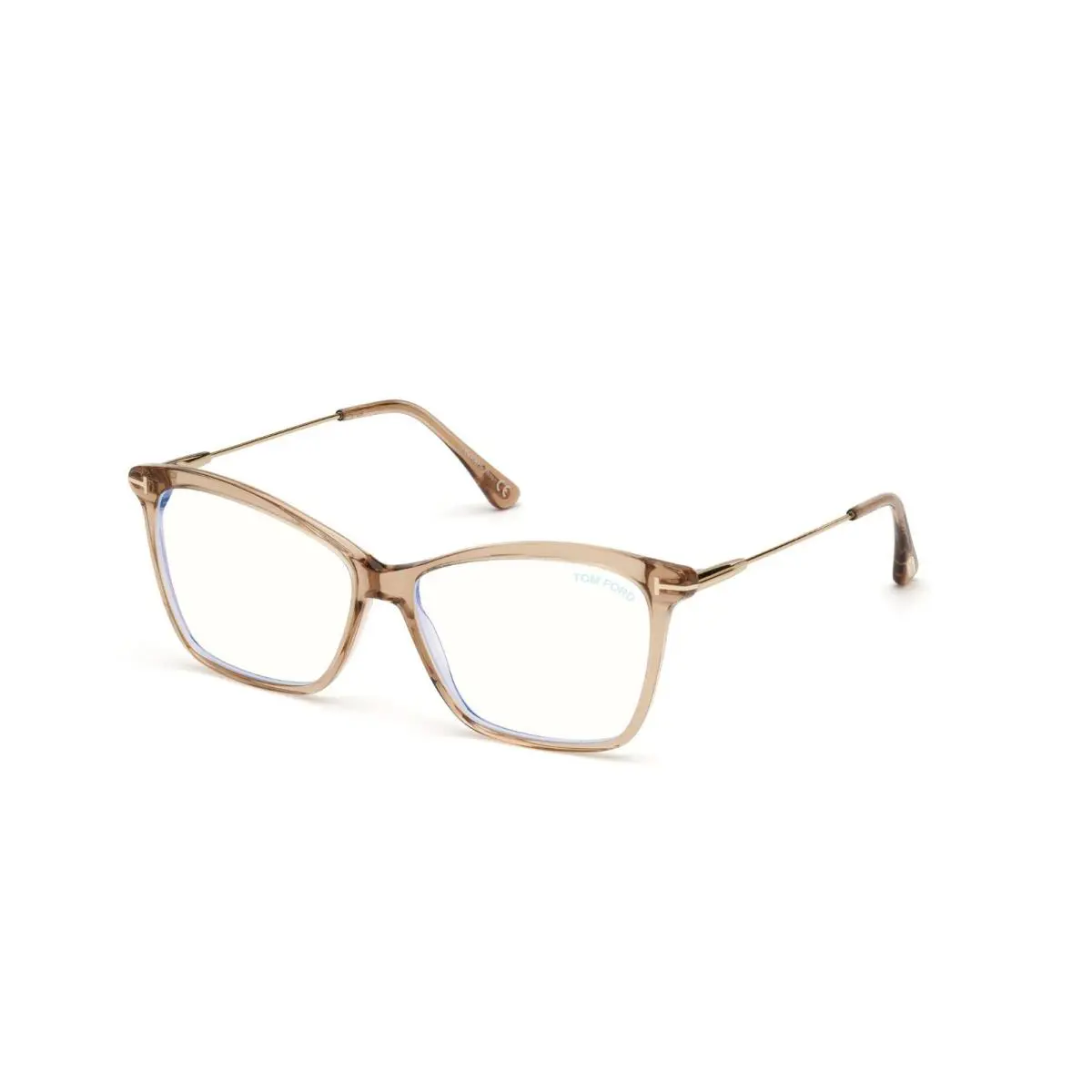 Tom Ford FT5687-B 045 Shiny Light Brown 56MM Eyeglasses 56-14-140