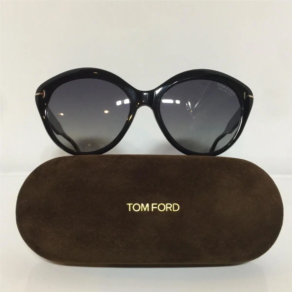 Tom Ford Lauren-02 Tf614 01H Polarized Black Woman Plastic Sunglasses