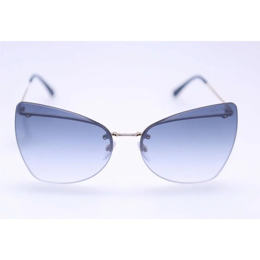 Tom Ford FT0716 28Q TF716 Rose Gold/green Mirror Sunglasses 141
