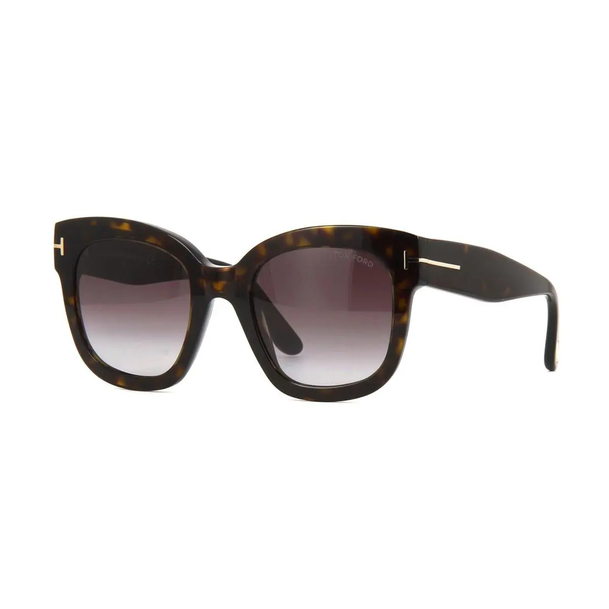 BEATRIX-02 FT 0613 Dark Havana/burgundy Shaded 52T Sunglasses by Tom Ford