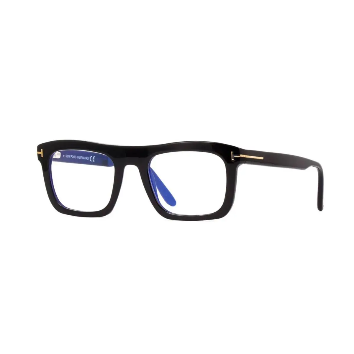 Tom Ford FT 5757-B Blue Block Shiny Black/blue Filter 001 Eyeglasses