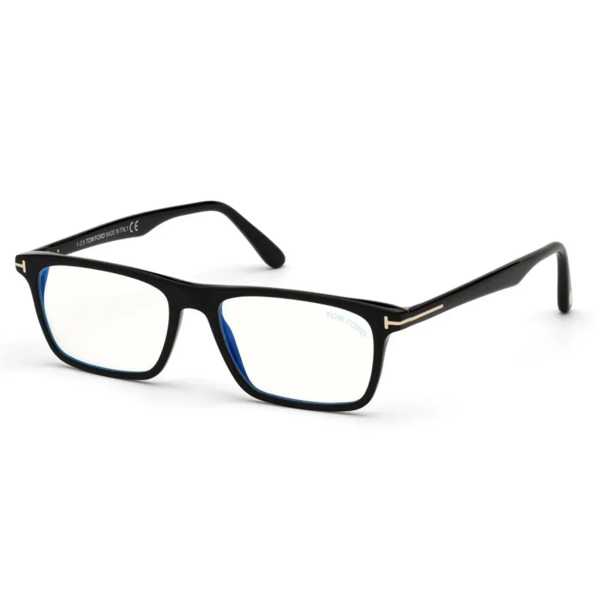 Tom Ford Eyeglasses TF 5681-B 001 54-16 145 Black Frames W/blue Block Lenses
