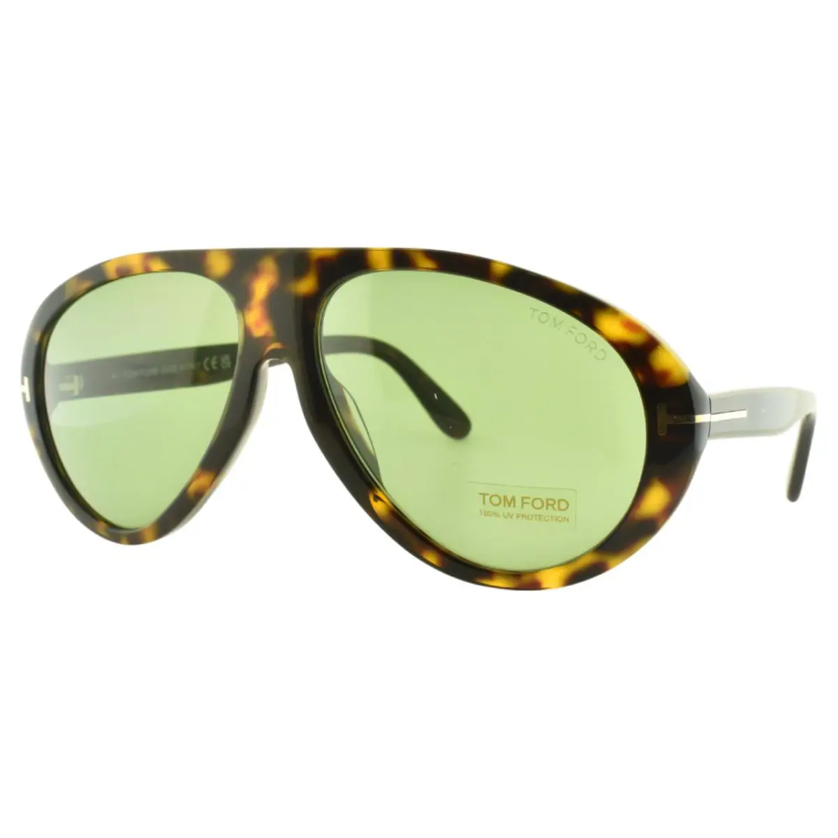 Tom Ford CAMILLO-02 TF988 52N 60-15-140 Havana Pilot Full Rim Mens Sunglass