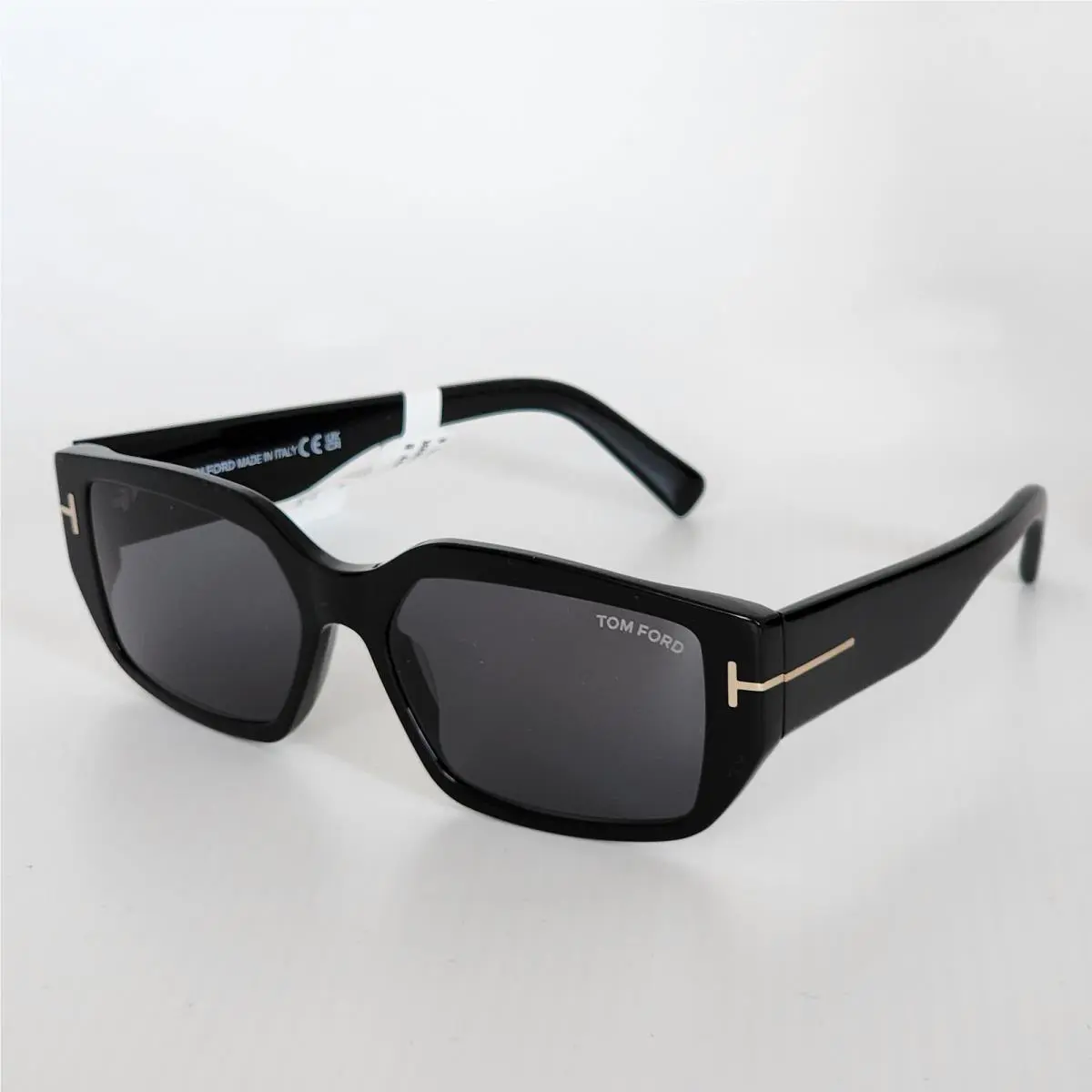 Tom Ford Silvano-02 FT0989 01A Black/gold Frame Grey Lens Square Sunglasses