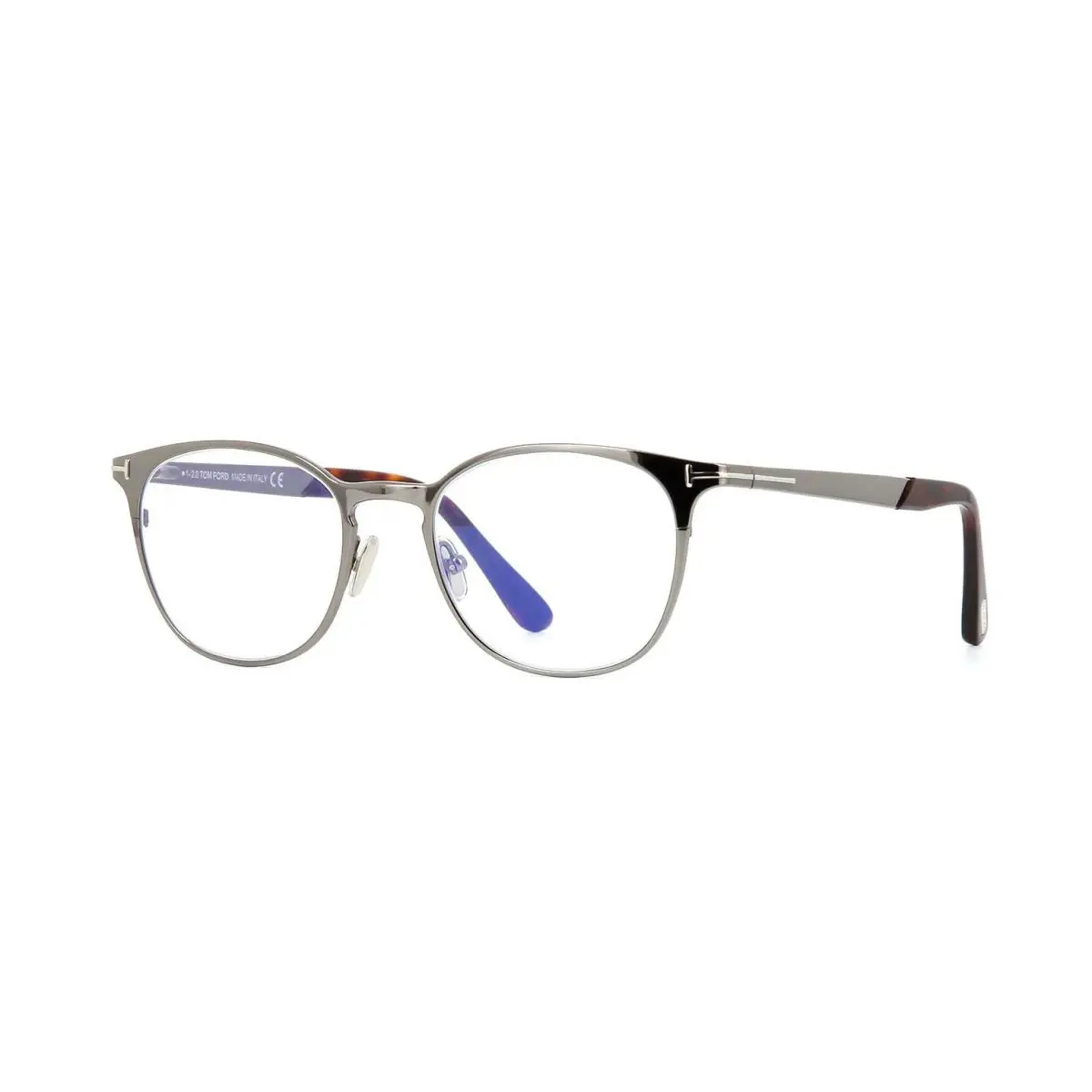 Tom Ford FT 5732-B Blue Block Shiny Gunmetal 008 Eyeglasses