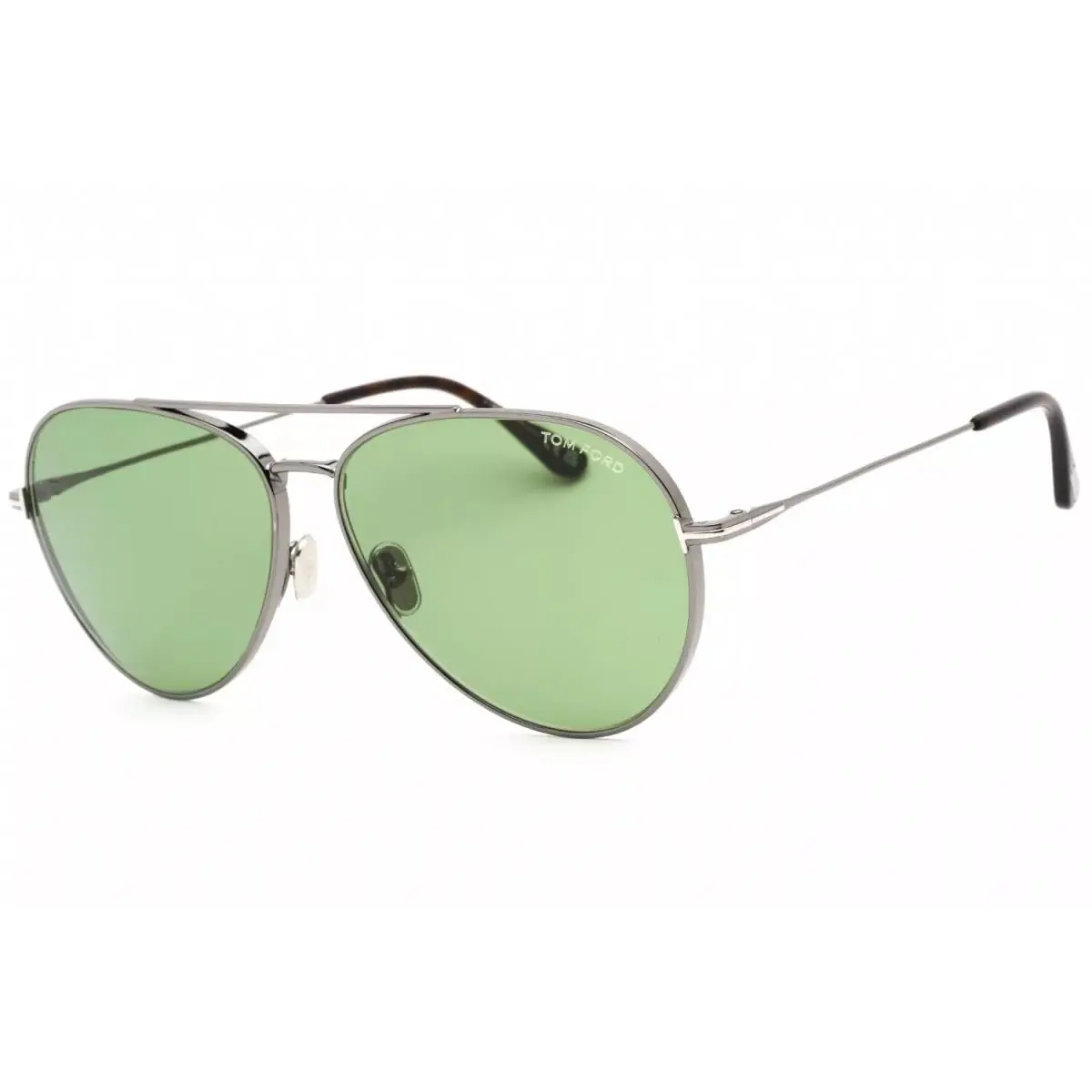 Tom Ford FT0996 08N Shiny Gunmetal/vintage Green Sunglasses 62mm