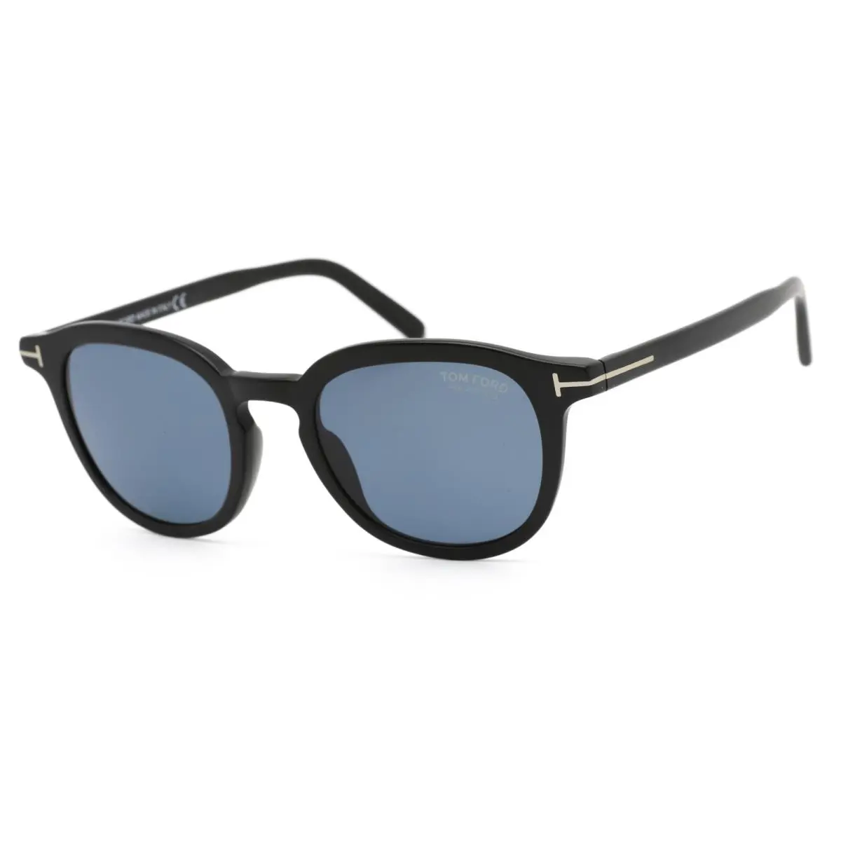 Tom Ford Pax FT0816 02V Sunglasses Matte Black Frame Blue Polarized Lenses 51mm - Frame: Matte Black