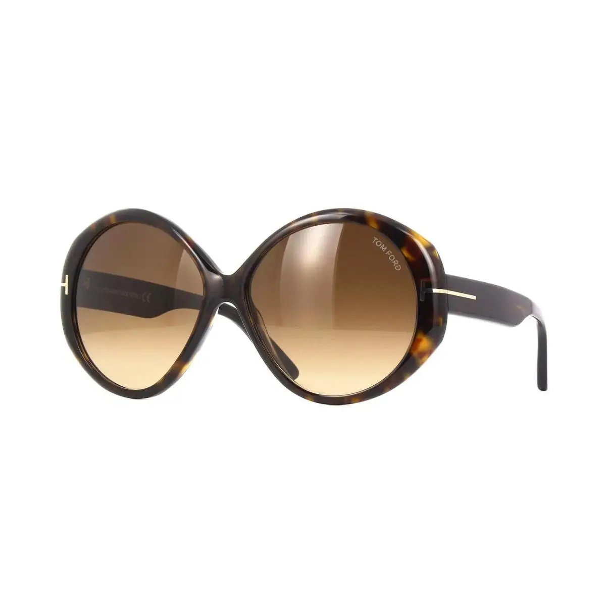 Tom Ford Terra FT 0848 Dark Havana/brown Shaded 52F Sunglasses