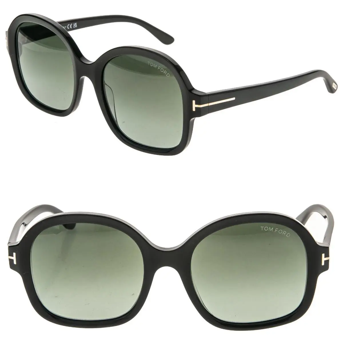Tom Ford Hanley TF1034 01B Black Bold Eco Geometric Sunglasses 1034