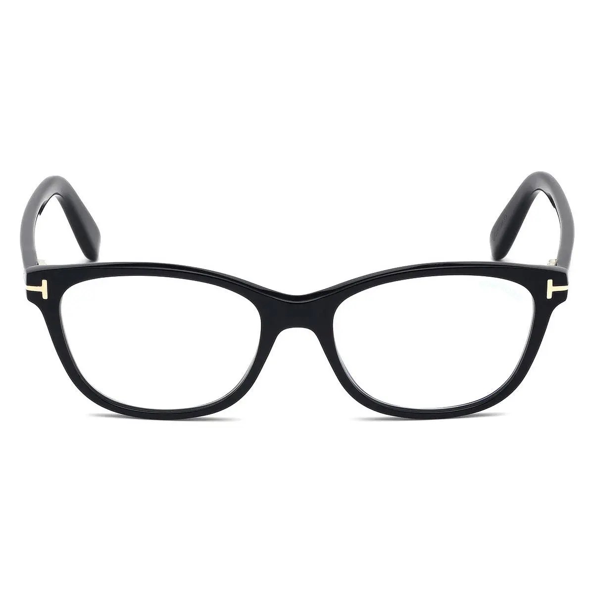 Tom Ford FT5638-B Eyeglasses Shiny Black Rose Gold Blue 50mm