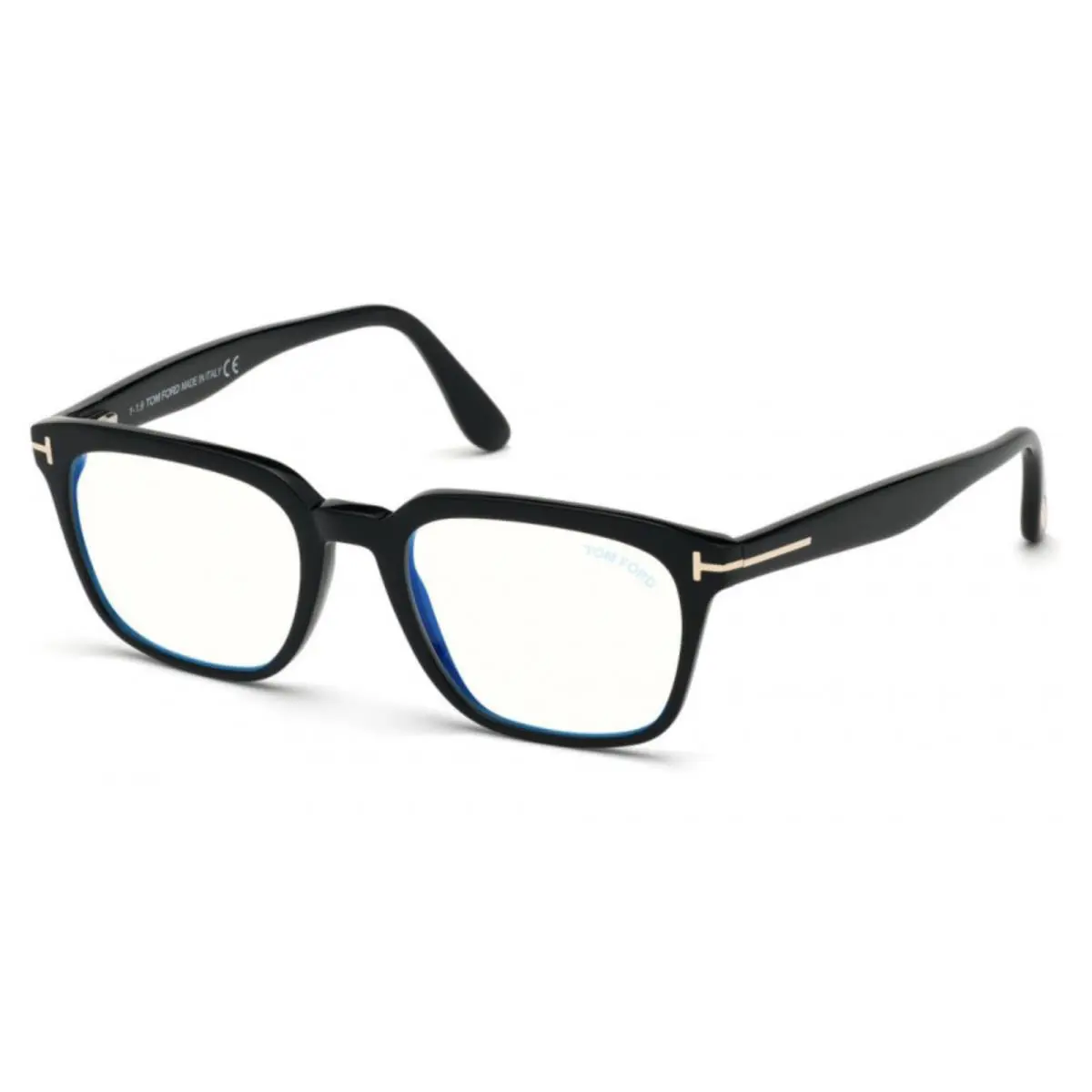 Tom Ford Eyeglasses TF 5626-B 001 53-19 Black Frames with Blue Block Lenses