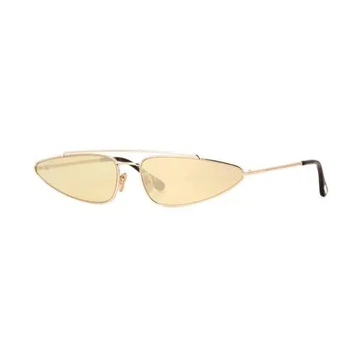 Tom Ford Cam FT 0979 Shiny Rose Gold/brown with Gold Mirror 28G Sunglasses - Frame: Shiny Rose Gold, Lens: Brown With Gold Mirror