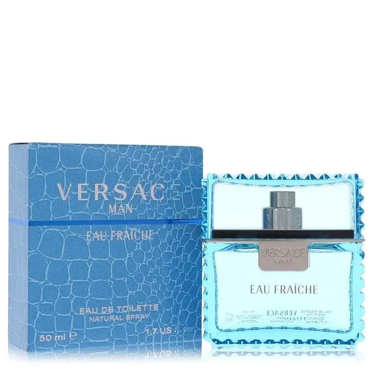 Versace Man Eau Fraiche Eau De Toilette Spray Blue By Versace 1.7oz For Men