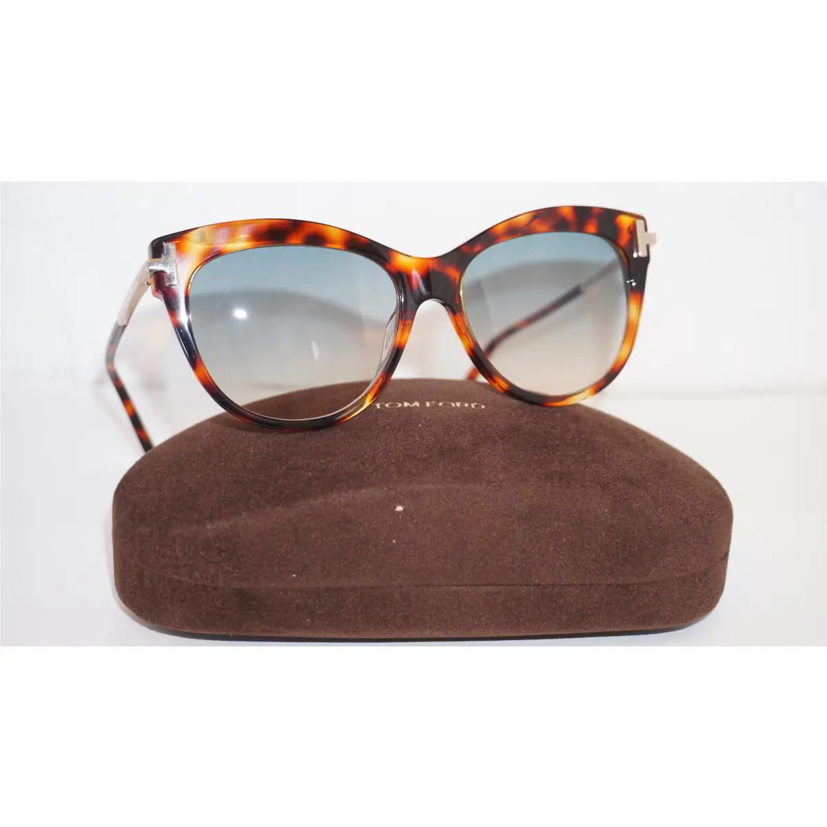 Tom Ford Sunglasses Kira Havana Gold Blue TF821 55P 56 16 140