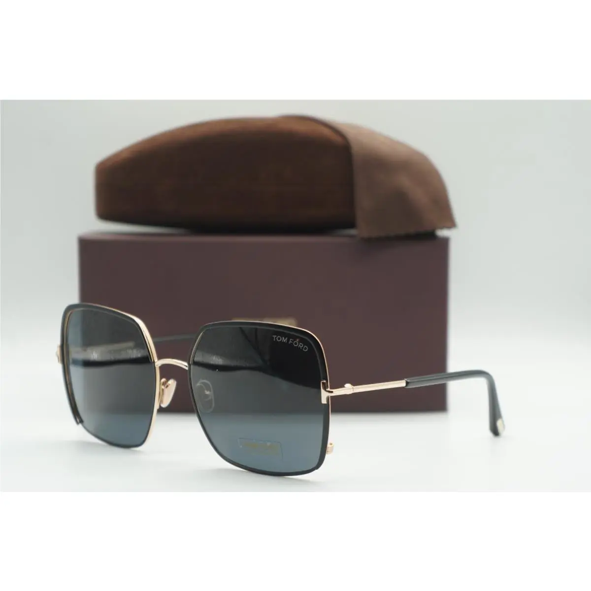 Tom Ford TF 1006 02A Black Rose Gold Sunglasses Frames 60-18