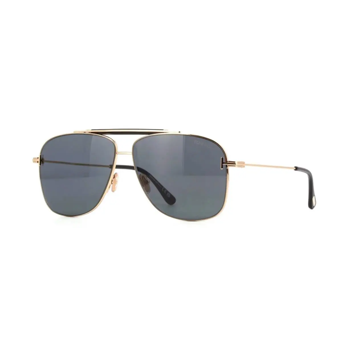 Tom Ford Jaden FT 1017 Shiny Gold/grey 28A Sunglasses - Frame: Shiny Gold, Lens: Grey