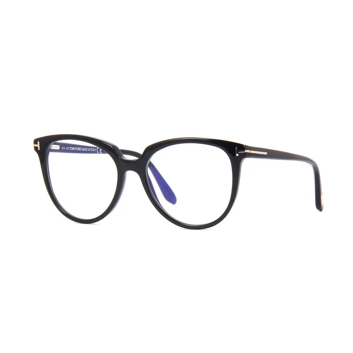 Tom Ford FT5600-B Blue Block Shiny Black 001 D Eyeglasses