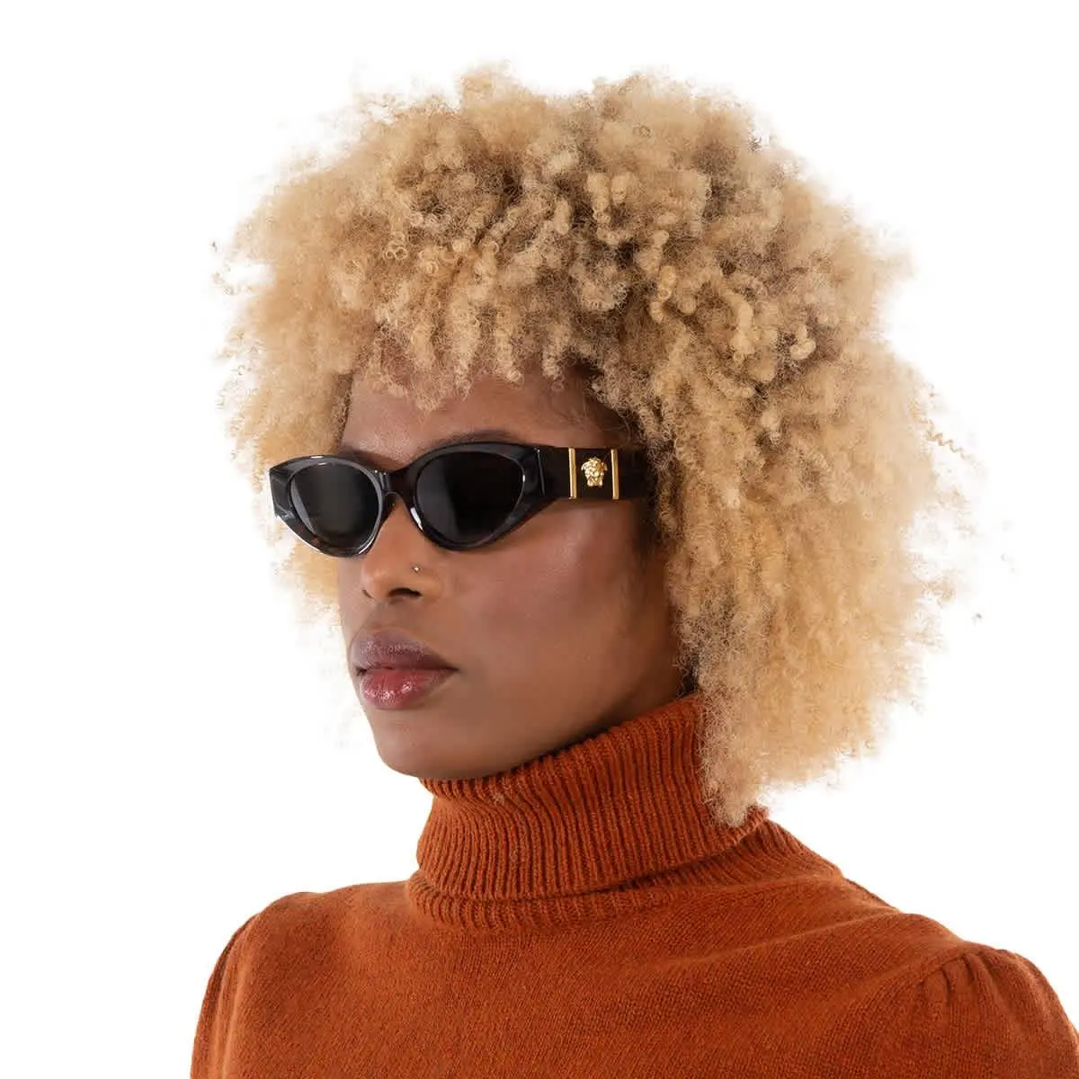 Dark Grey Cat Eye Ladies Sunglasses VE4454 542987 55 VE4454 542987 55 by Versace