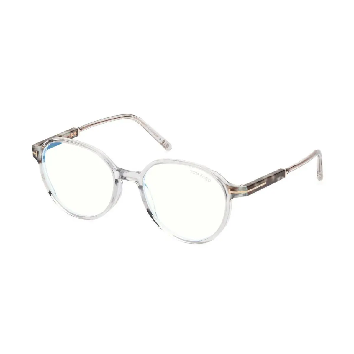 FT5910-B Blue Block Transparent Grey 020 Eyeglasses by Tom Ford